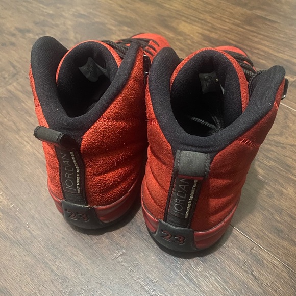 Air Jordan 12 Retro Reverse Flu Game red size 8 womens bred basketball shoes - Picture 5 of 8